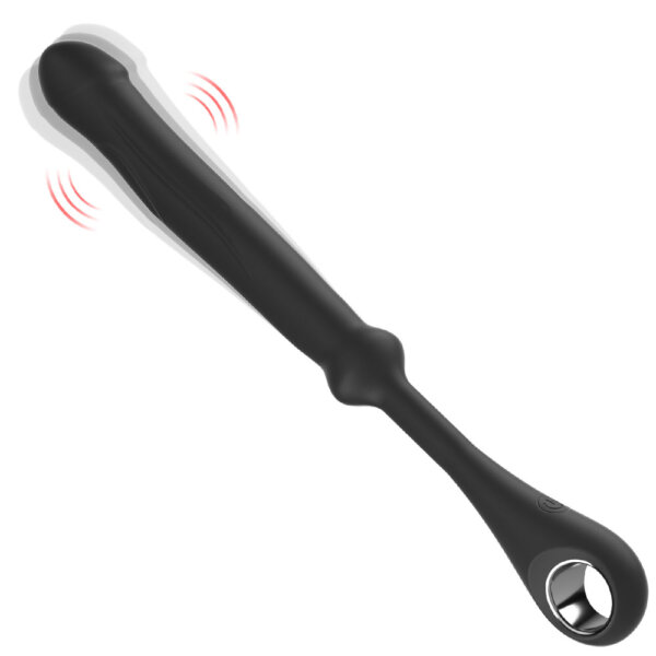 Tickt Bendable Bead Butt Plug Black