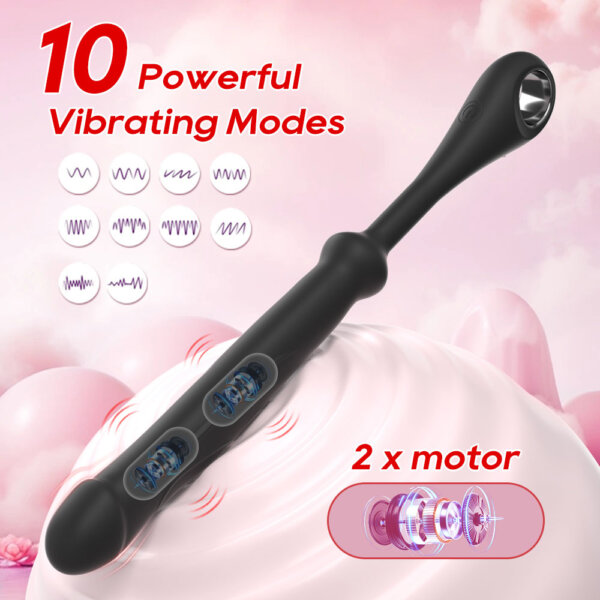 Tickt Bendable Bead Butt Plug 10 Powerful Vibrating Modes