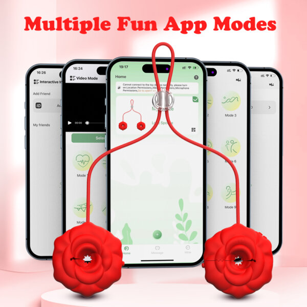 Tickt Twins Lure Nipple Toy with Multiple Functions App Modes