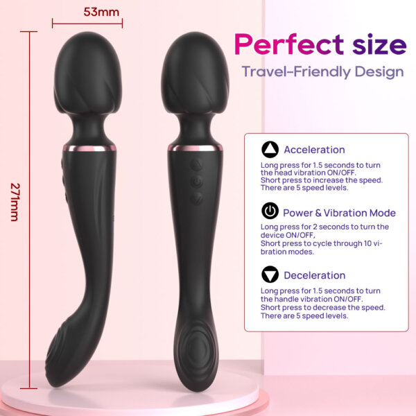 Tick Joyplus Wand Vibrator Perfect Size for Convenient Use