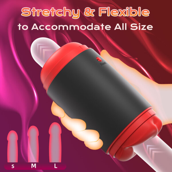 8 Tickt Double Entrance Manual Squeezable, Stretching and Flexible Male Masturbator