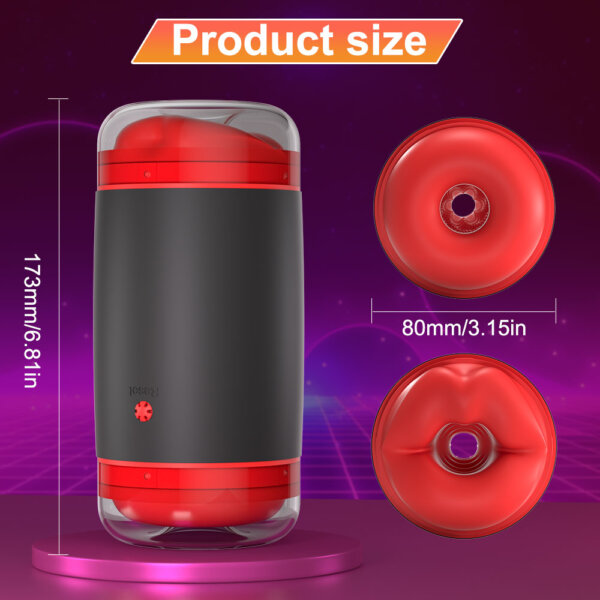 9 Tickt Double Entrance Manual Squeezable Male Masturbator Size Chart