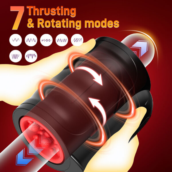 7 Tickt Submarine Male Masturbator 7 Thrusting & Rotating Modes