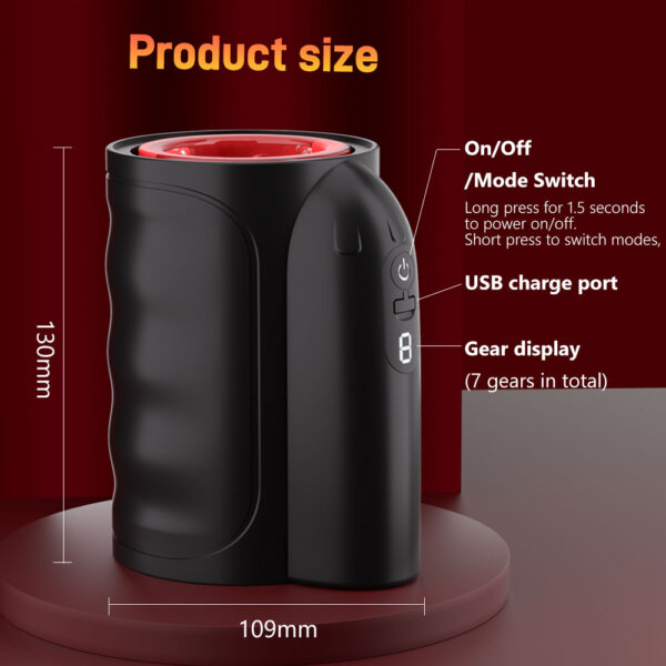 8 Tickt Submarine Male Masturbator Size Chart