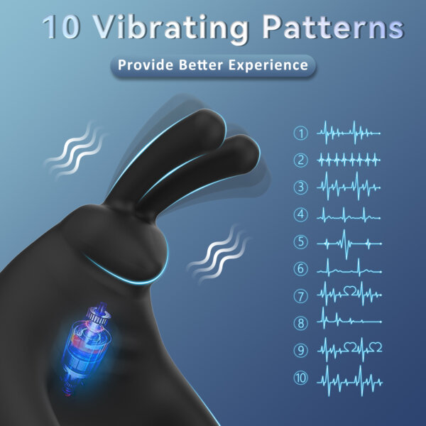Tickt Expert Rabbit Cock Ring 10 Vibrating Patterns