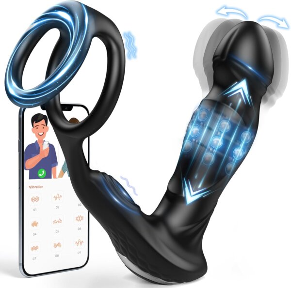 Tickt Waggling Vibrating & Pulling Prostate Massager