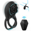 Tickt Rose Cock Ring Black