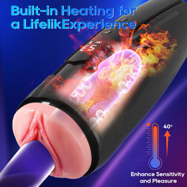 8 Tickt Star Space Male Masturbator Built-in Heating for a Lifelik Experience