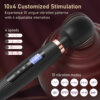 Tickt Bliss Wand Massager with 10 into 4 customized stimulation
