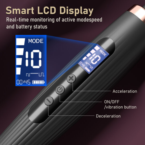 Tickt Bliss Wand Massager with Smart LCD Display