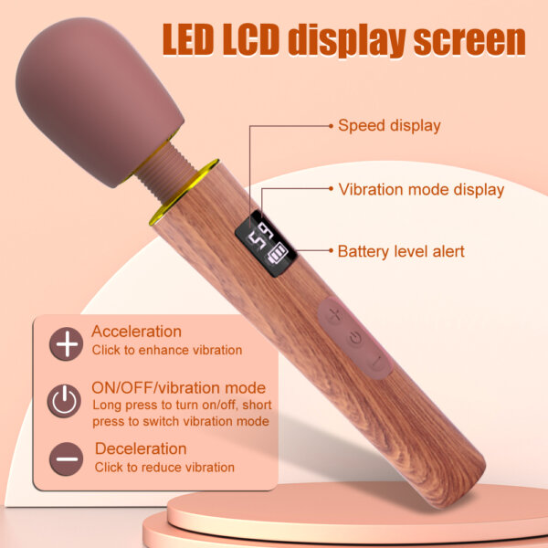 06 Tickt Fairland Vibrating Wand with LED Display