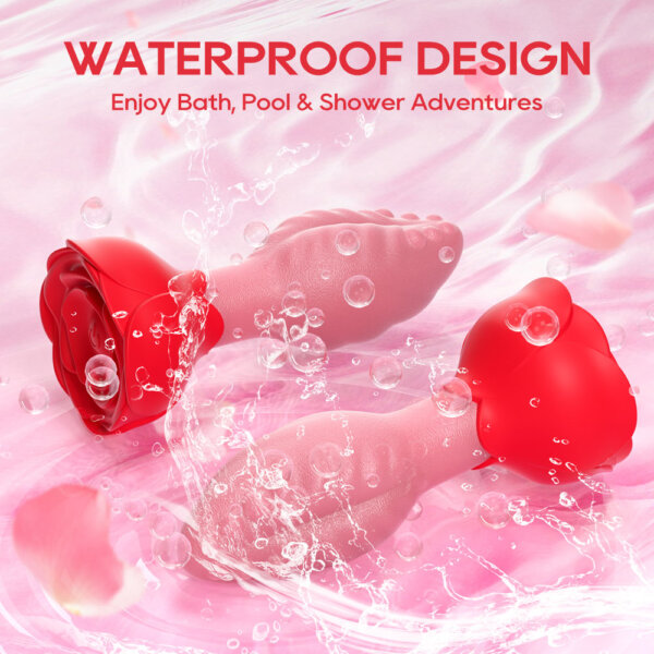 Tickt Rose Butt Plug Waterproof Design