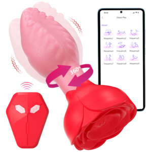 Tickt Rose Butt Plug + App & Remote Control