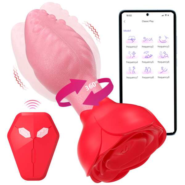 Tickt Rose Butt Plug + App & Remote Control
