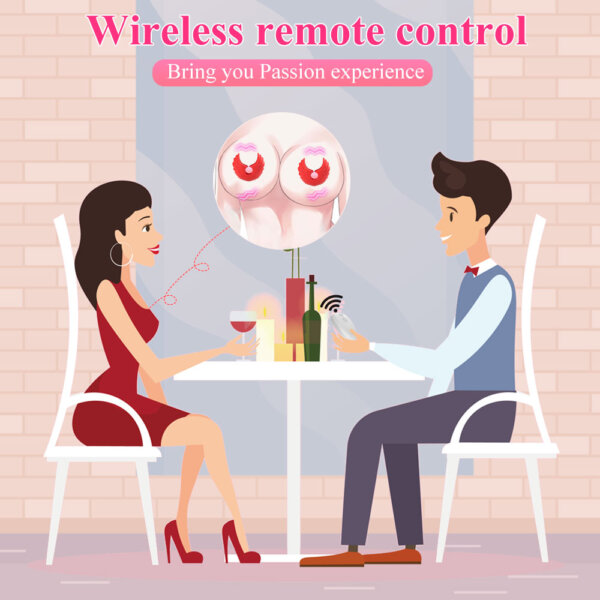 Tickt Angel Love Nipple Massager with Wireless Remote Control
