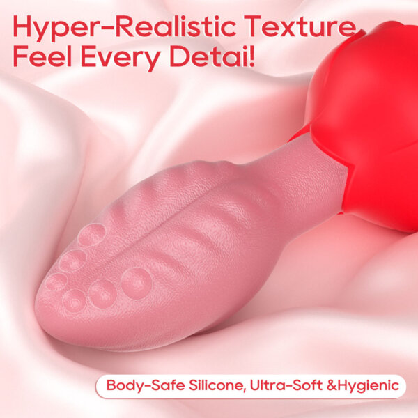 Tickt Rose Butt Plug Hyper-Realistic Texture Feel