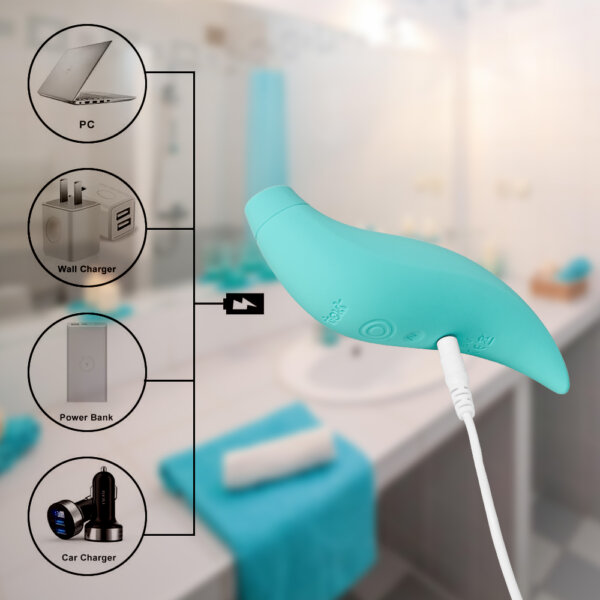 7 Tickt Vibro & Suction Dolfin with Convenient USB Fast Charging