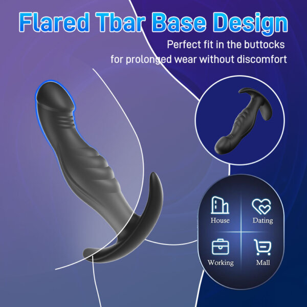 Tickt 3-piece Set Anal Plugs Flared Tbar Base Design