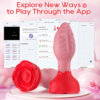 Tickt Rose Butt Plug Controlled by App