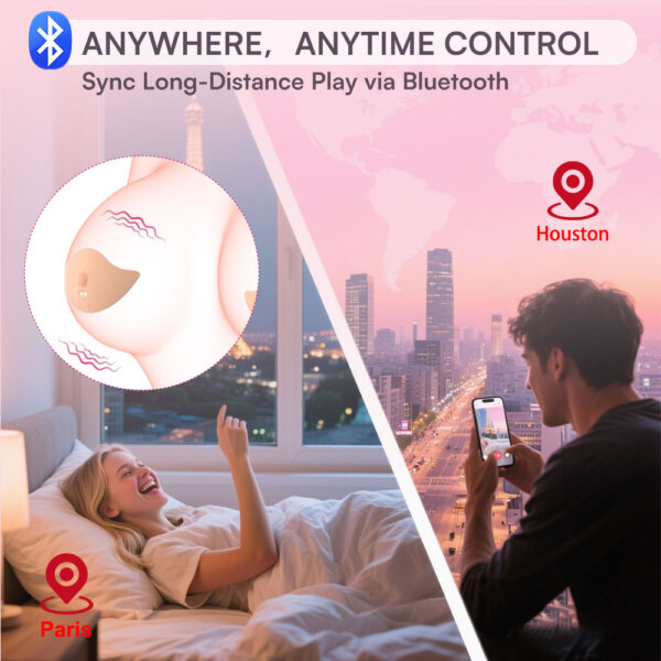 Tickt Leaflet Touch App Controlled Nipple Vibrator for Sync long distance play via bluetooth