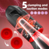 8 Tickt Subaru 4-in-1 Auto Male Masturbator with 5 Clamping and Sucking Modes