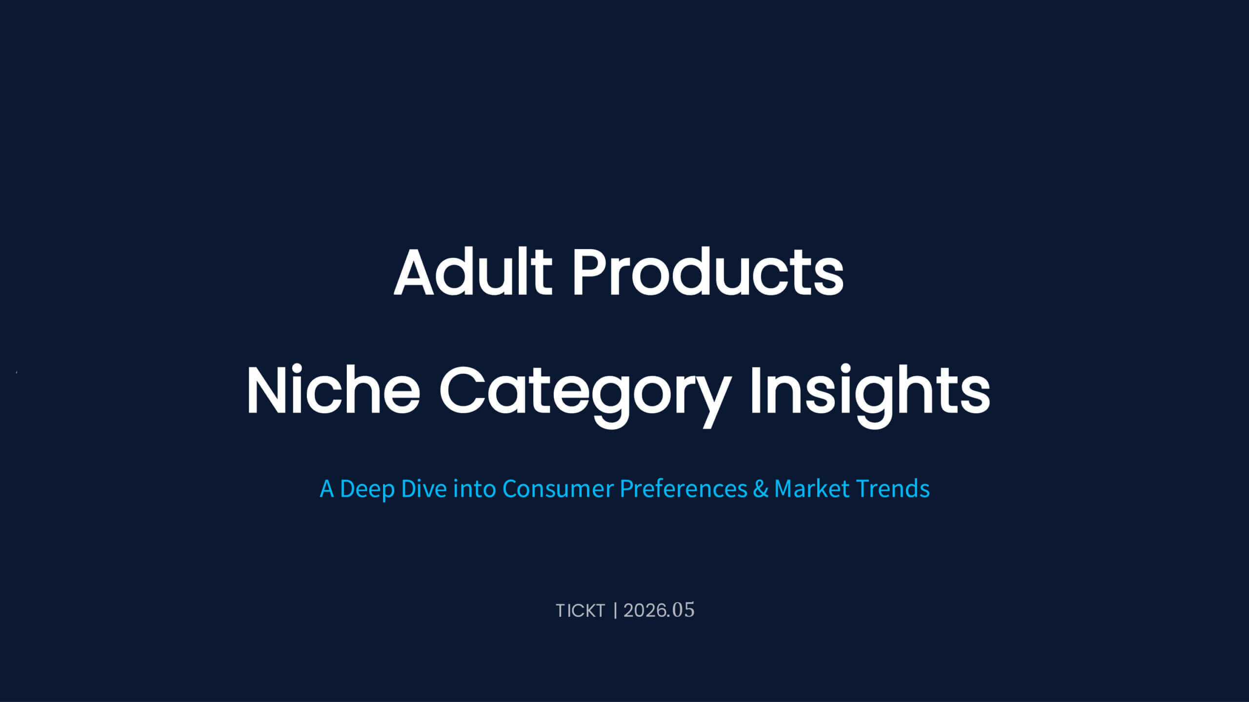 Adult Products Niche Category Insights